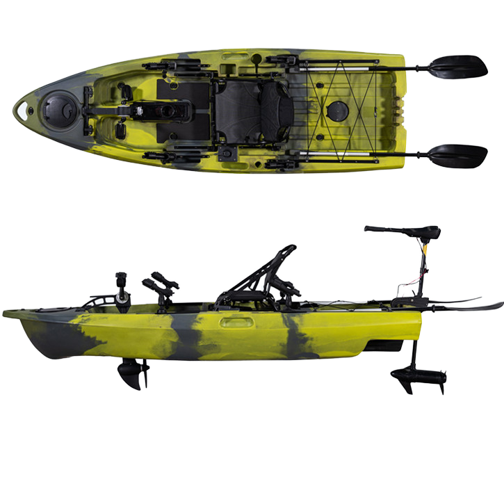Fishing Kayak Pedal Drive - Single Paddler Sport Fishing Kayak 2.9m