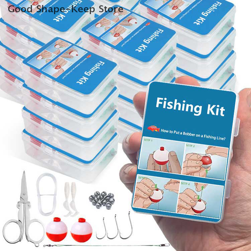 Fishing Kayak Rod Holder - 24Pcs Emergency Fishing Kit Portable Mini