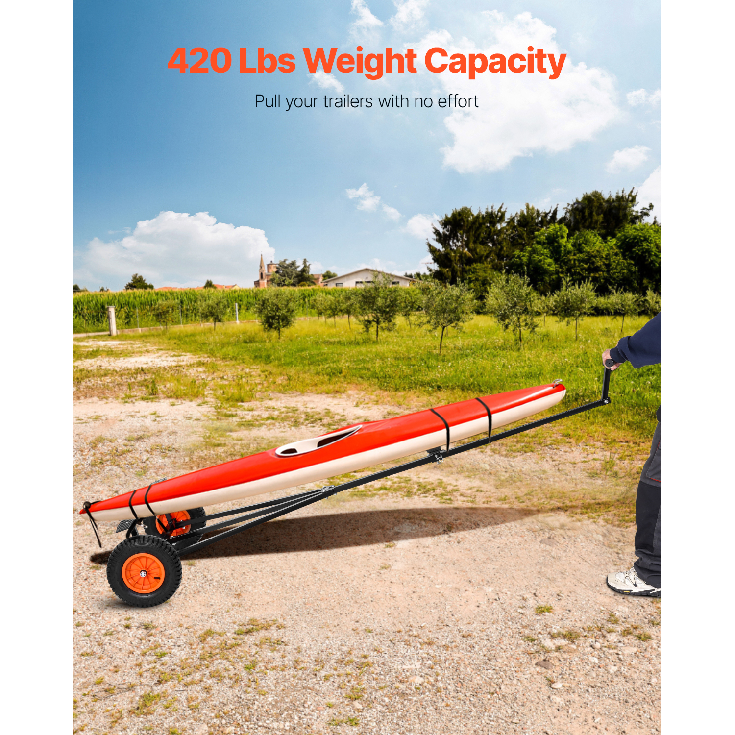 SucceBuy 420lbs Boat Trailer D - Fishing Kayak Sit On Top incelemesi ve fiyatı