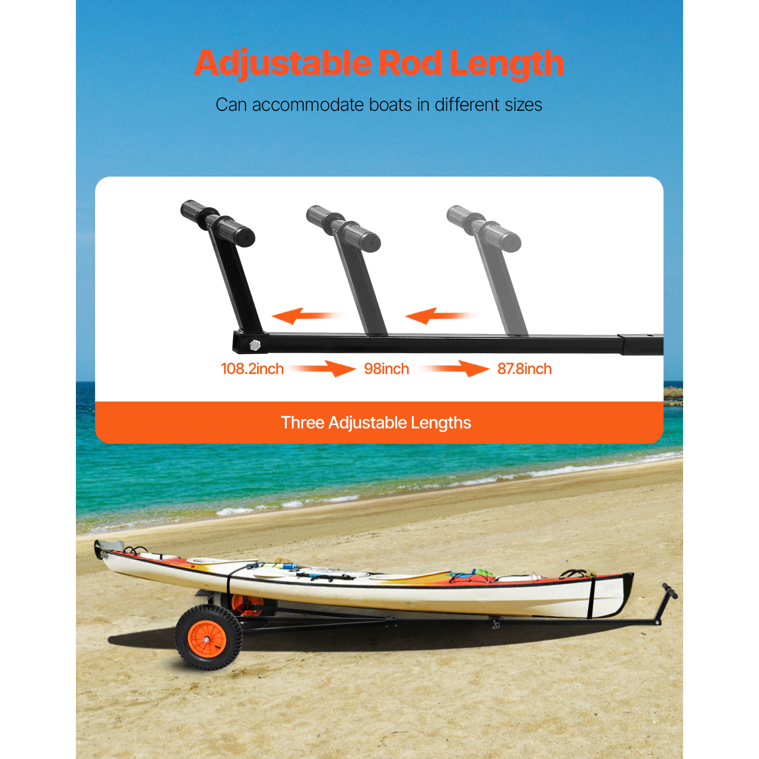 SucceBuy 420lbs Boat Trailer D - Fishing Kayak Sit On Top incelemesi ve fiyatı