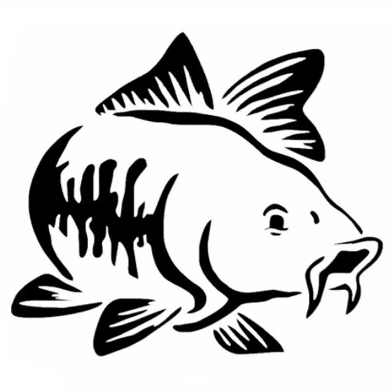 Car Sticker Cartoon Carp Fishi - Fishing Kayak Inflatable incelemesi ve fiyatı