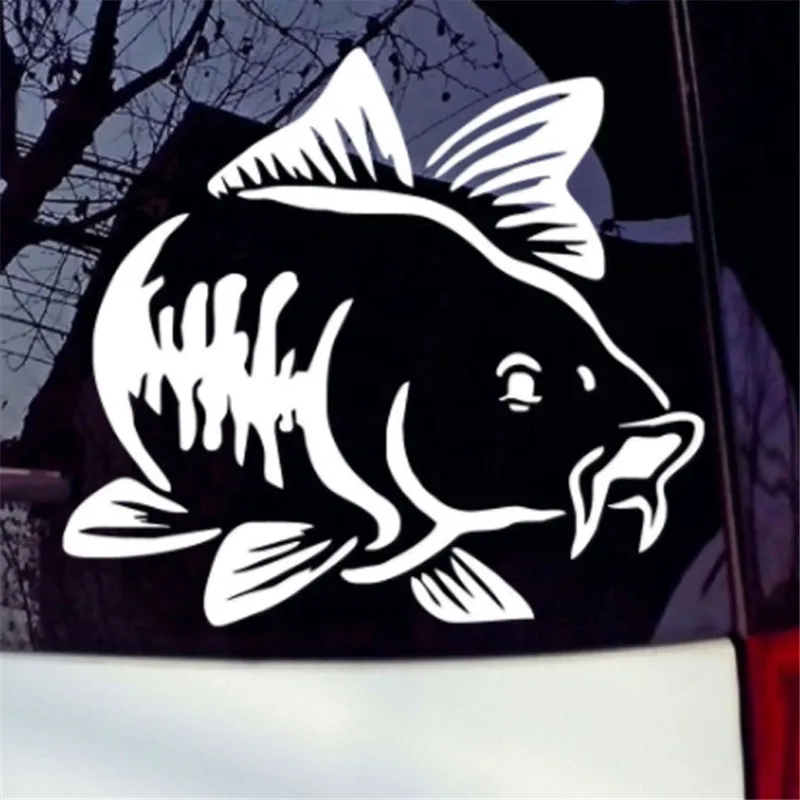 Car Sticker Cartoon Carp Fishi - Fishing Kayak Inflatable incelemesi ve fiyatı