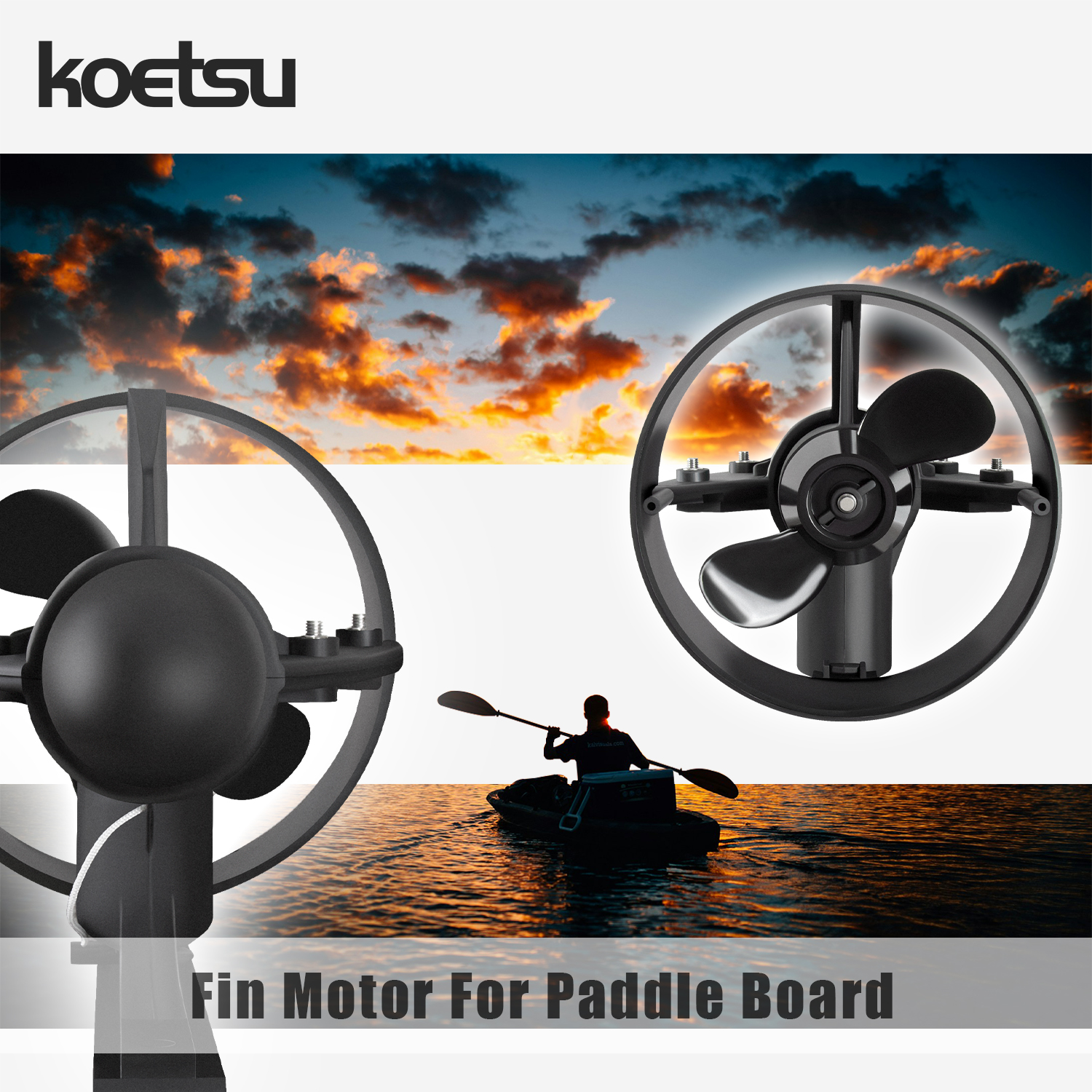 KOETSU paddle board underwater - Fishing Kayak Trolling Motor incelemesi ve fiyatı