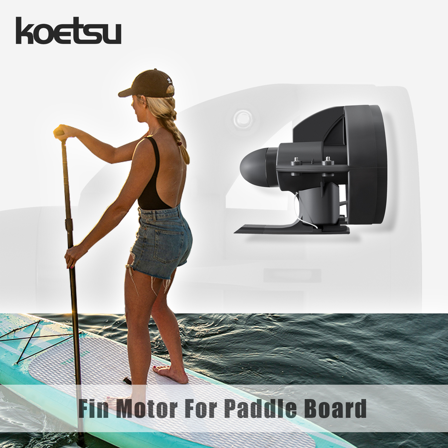 KOETSU paddle board underwater - Fishing Kayak Trolling Motor incelemesi ve fiyatı