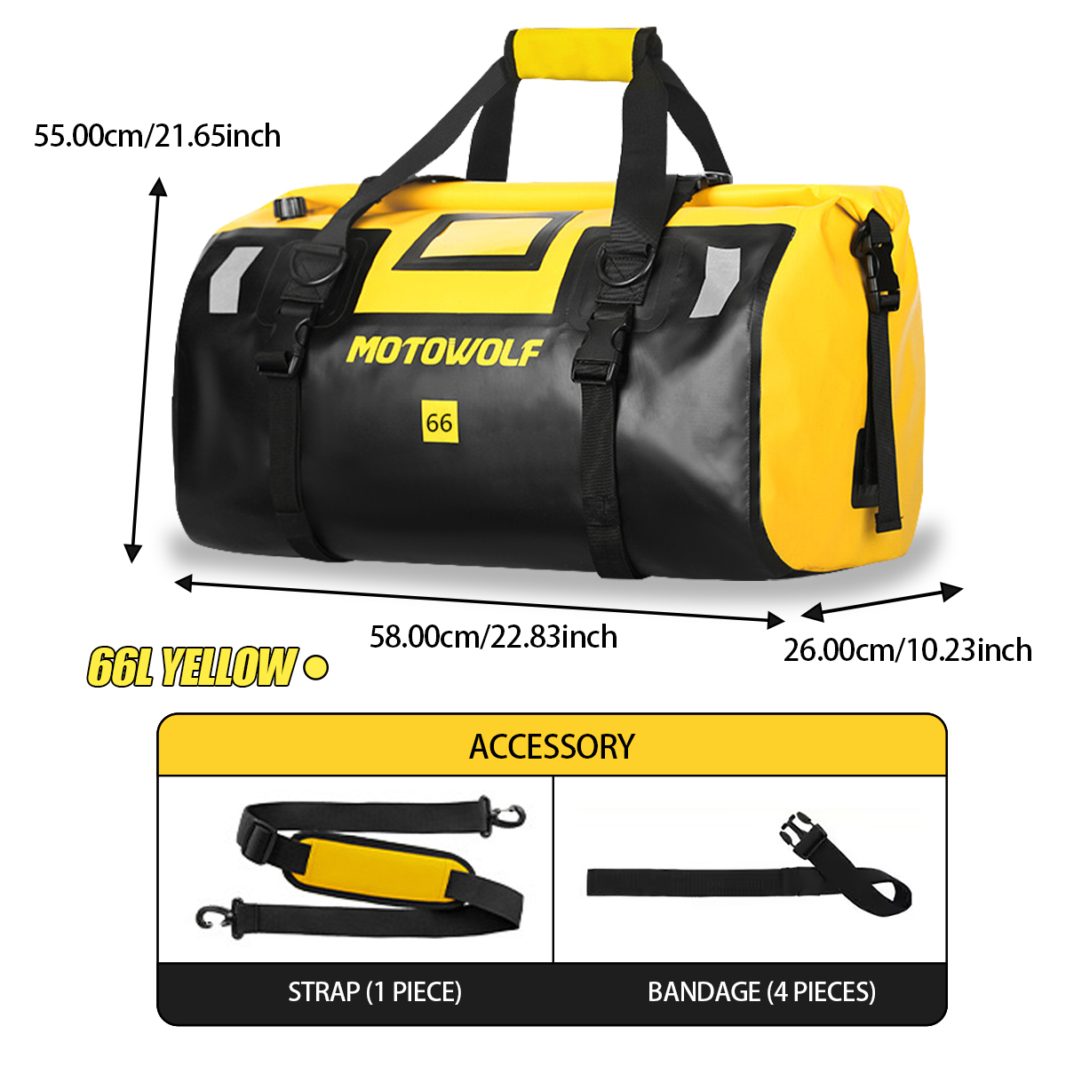 Waterproof Duffel Bag 40L/66L  - Fishing Kayak Storage Bag incelemesi ve fiyatı
