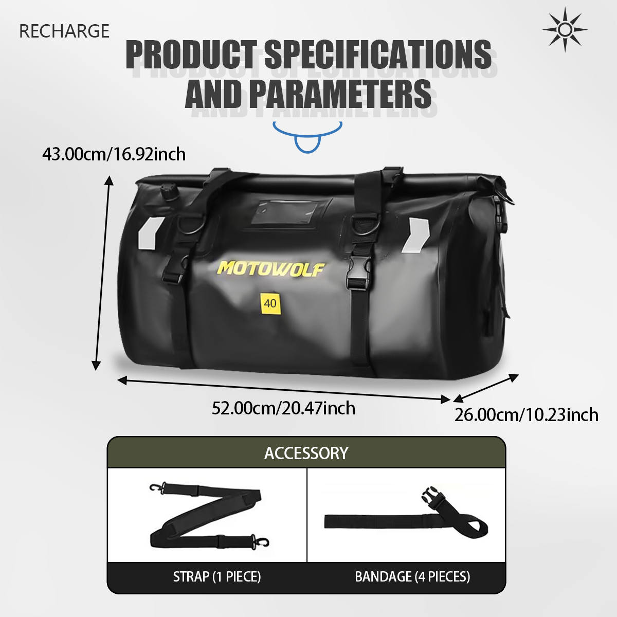 Waterproof Duffel Bag 40L/66L  - Fishing Kayak Storage Bag incelemesi ve fiyatı