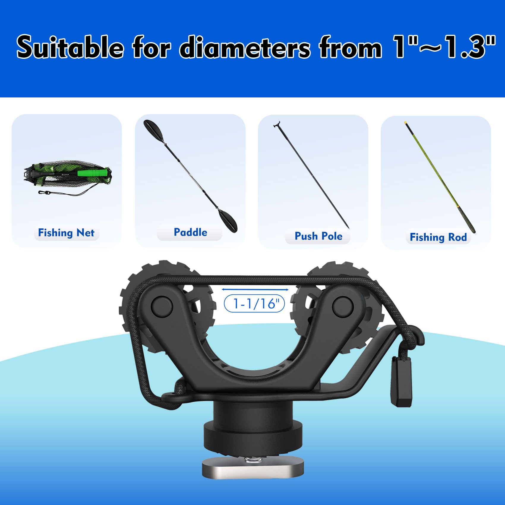 Kayak Rail Paddle Holder Kayak - Fishing Kayak Storage Bag incelemesi ve fiyatı