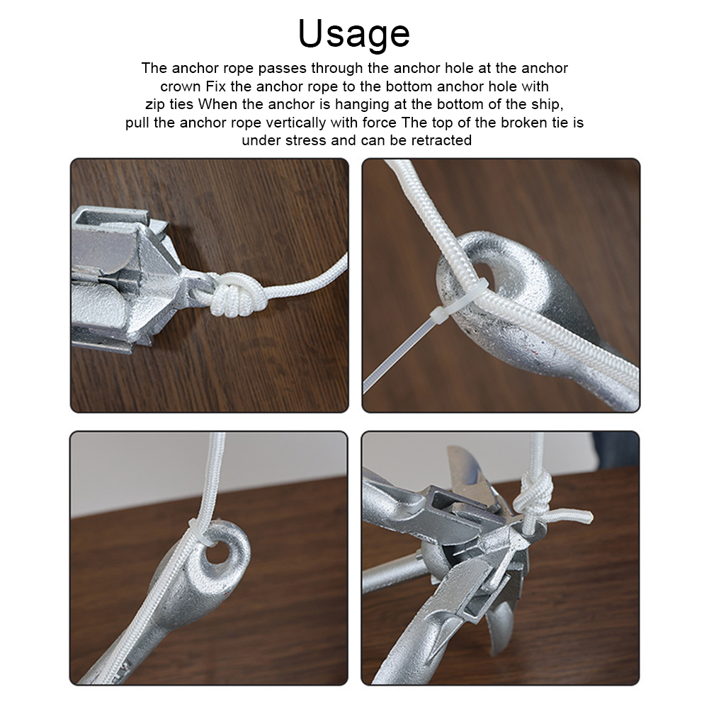 0.7KG 1.5KG Grapnel Anchor wit - Fishing Kayak Anchor incelemesi ve fiyatı